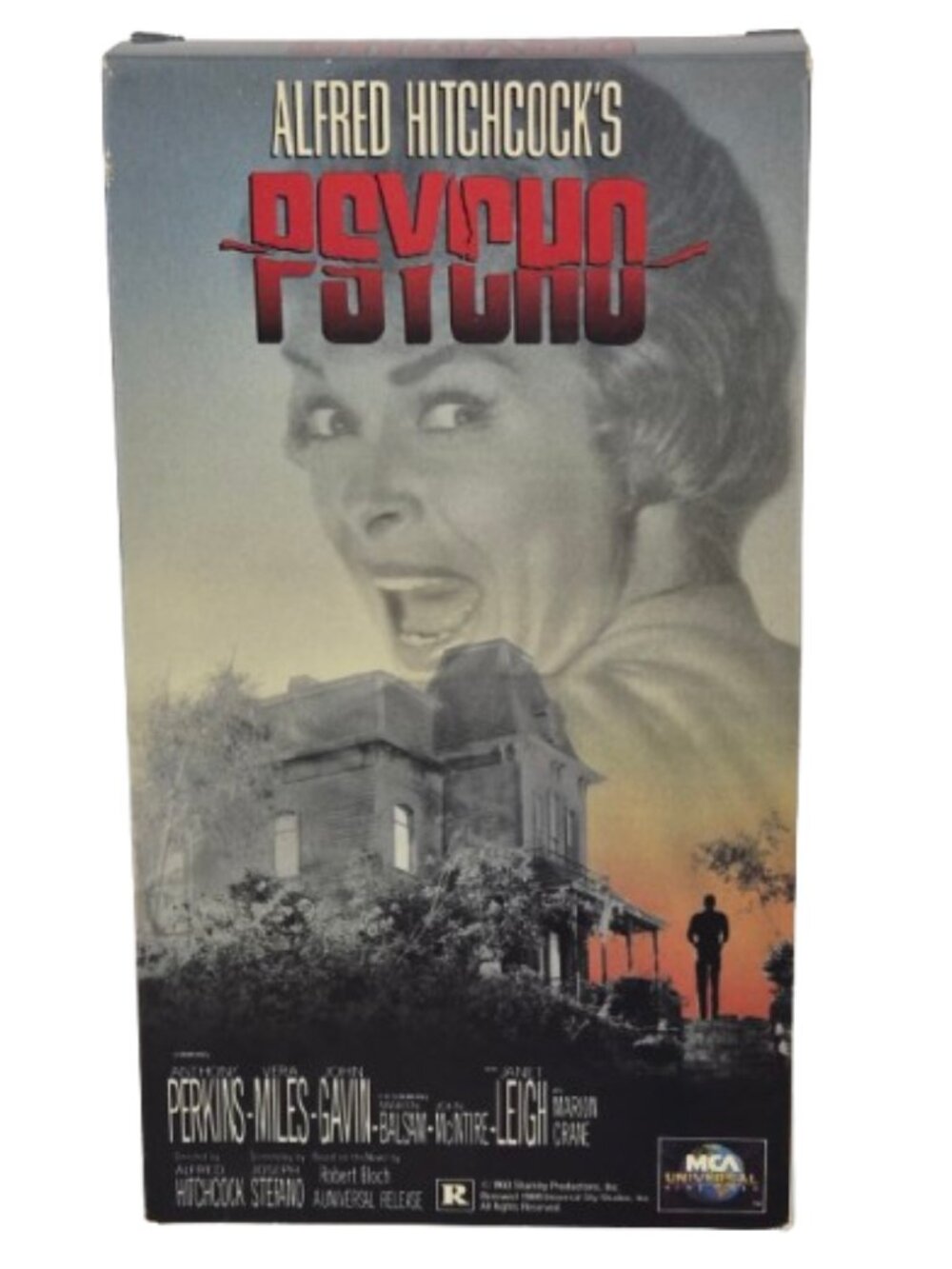 Vintage 1991 VHS PSYCHO Alfred Hitchcock's Psycho Horror Drama Suspense